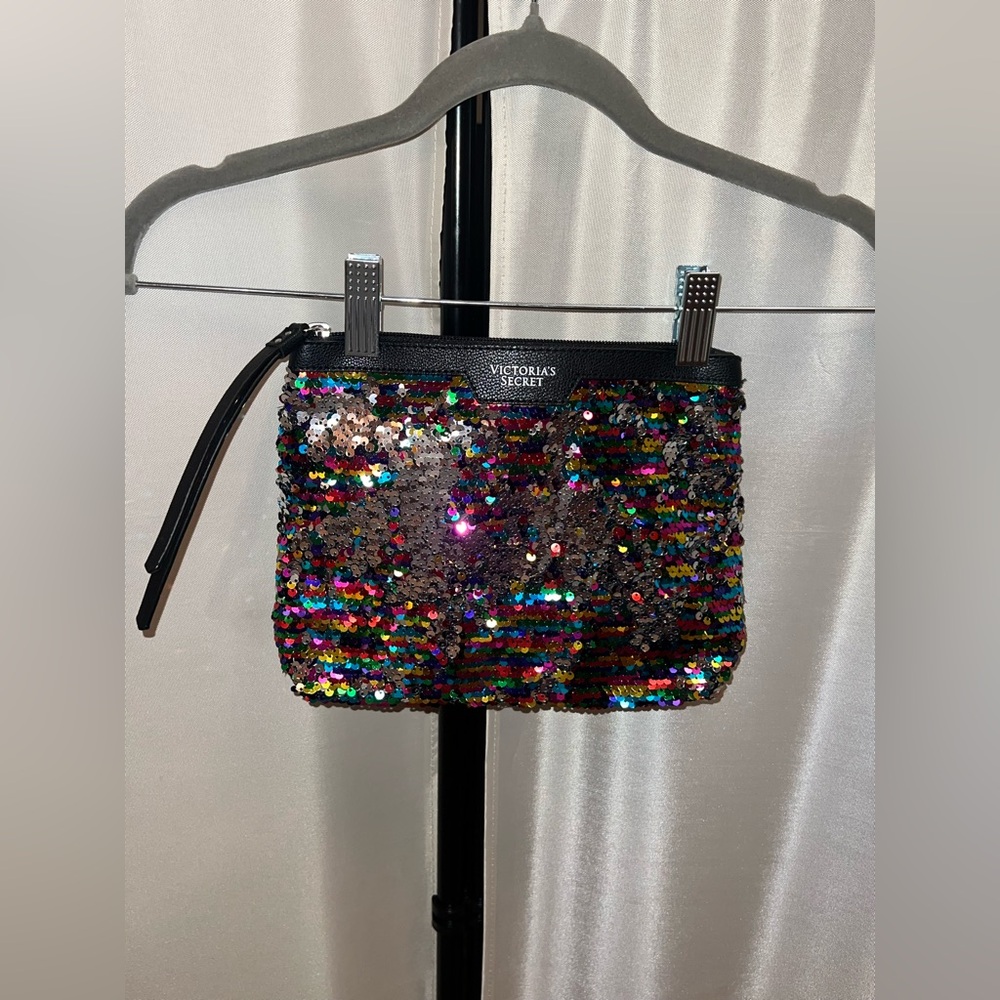 Victoria's Secret Rainbow Sequin Wristlet